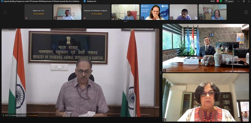 India & FAO Join Hands to Build World-Class Blue Ports ; First Webinar on Capacity-Building Series Held