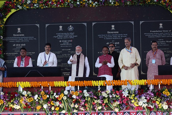 Prime Minister Shri Narendra Modi inaugurates, lays foundation stone of development works worth over Rs 60,000 crore in Jharsuguda