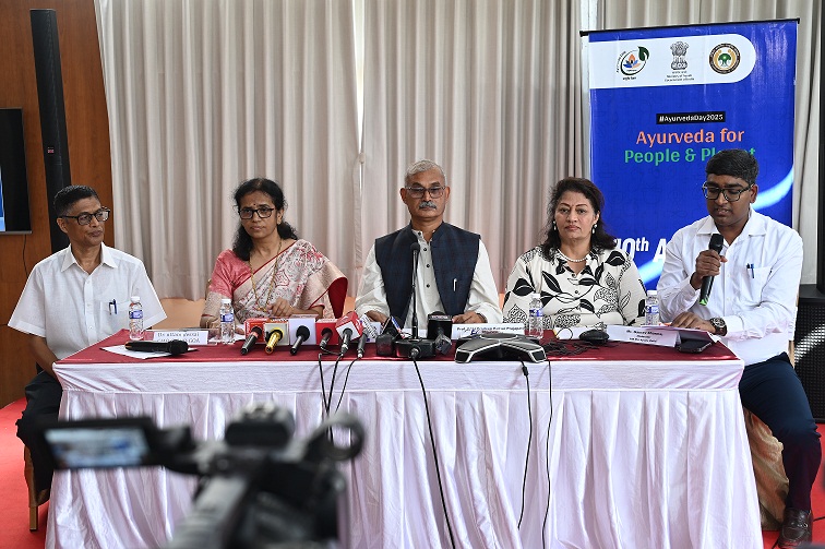 Ministry of Ayush Hosts Press Conference in Goa Ahead of 10th Ayurveda Day Celebrations