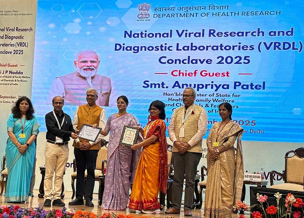 AIIMS Bhubaneswar Receives Silver Award from Govt. of India for Excellence in Viral Diagnostics and Research