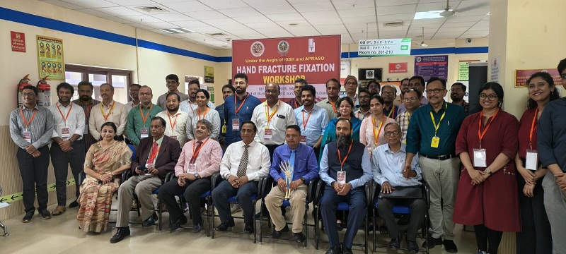AIIMS Bhubaneswar, successfully organised a Hand Fracture Fixation Workshop under the aegis of Indian Society for Surgery