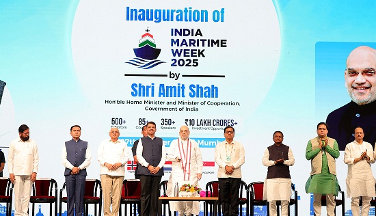 Union Home Minister and Minister of Cooperation Shri Amit Shah inaugurates the ‘India Maritime Week – 2025’