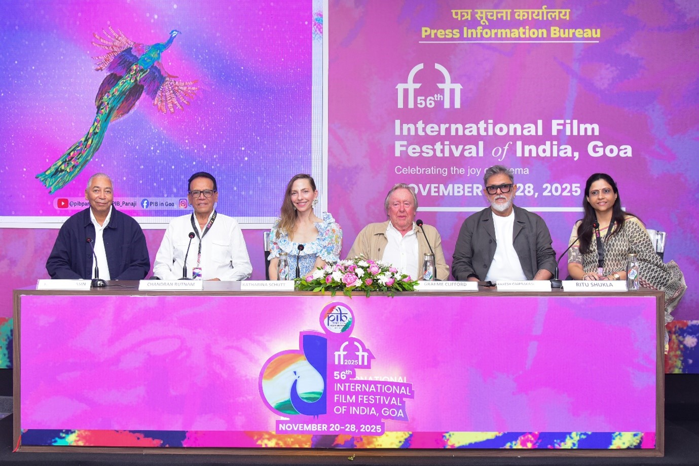 International Competition Jury Press Conference at the International Film Festival of India (IFFI)