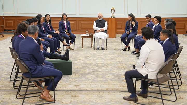 Prime Minister interacts with ICC Women’s World Cup 2025 champions