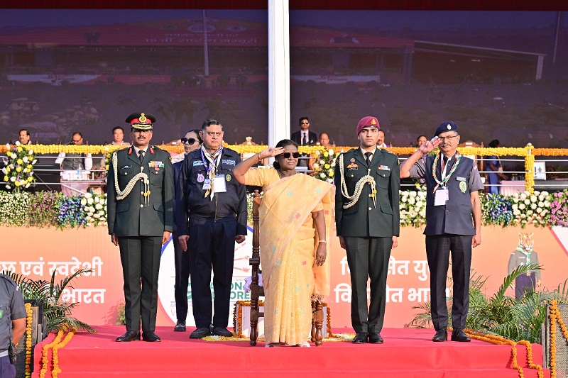 PRESIDENT OF INDIA GRACES CLOSING CEREMONY OF THE DIAMOND JUBILEE CELEBRATIONS OF BHARAT SCOUTS AND GUIDES