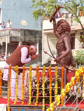 Prime Minister Shri Narendra Modi addresses the Janjatiya Gaurav Diwas programme, marking the 150th Birth Anniversary celebration of Dharti Aaba Bhagwan Birsa Munda