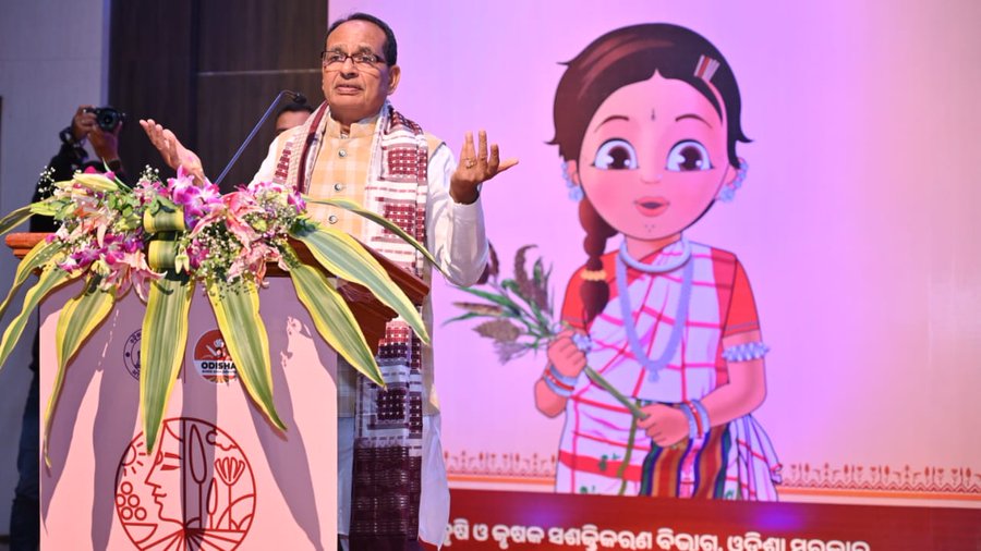 Union Agriculture Minister Shri Shivraj Singh Chouhan highlights Odisha’s leadership in millet promotion at Mandia Dibasa celebration