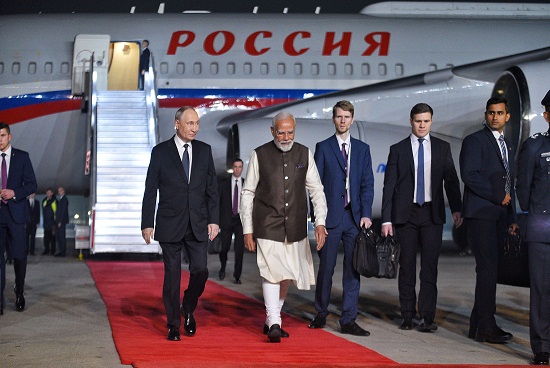 PM Modi, Putin Travel In Same Car After Russian President’s Arrival At Palam Airport