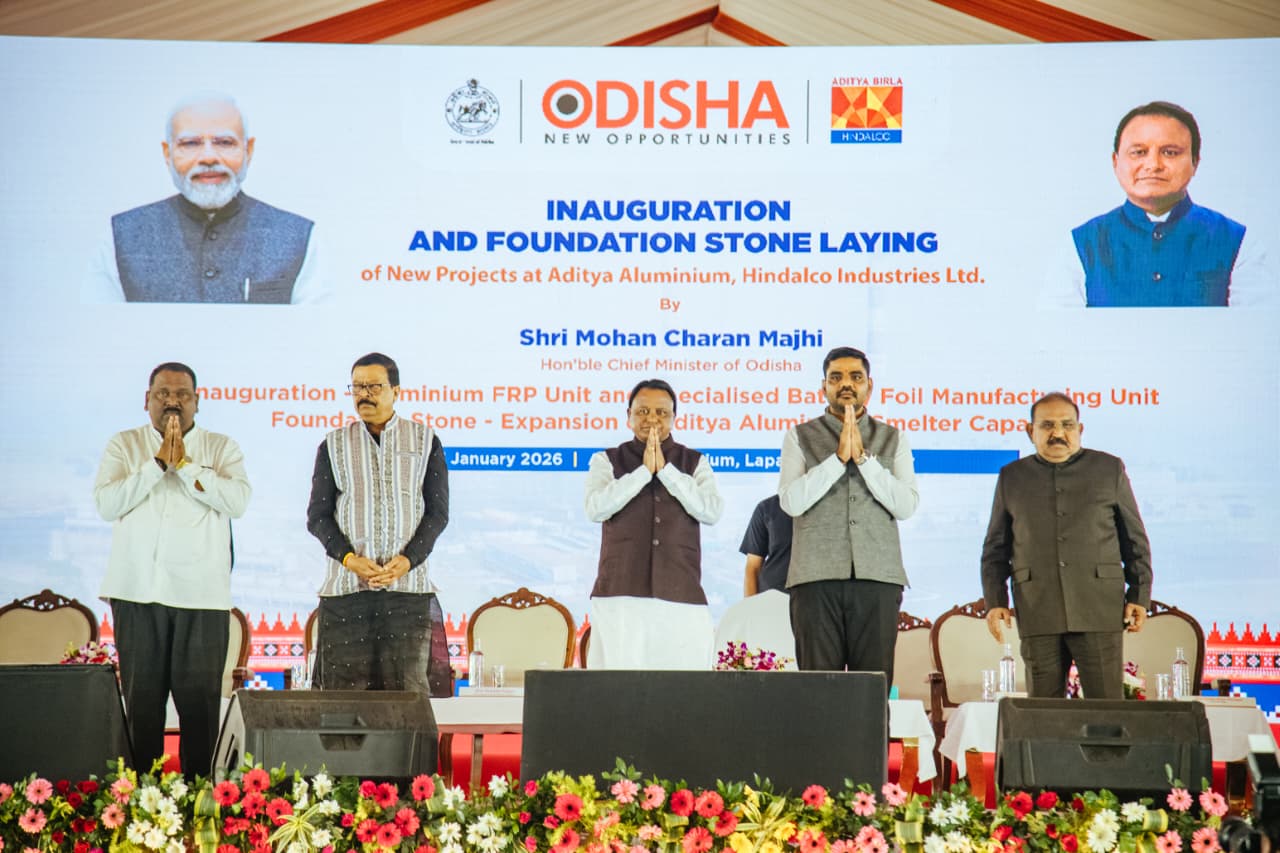 Odisha’s industrial landscape reached a significant milestone as Hindalco commissioned India’s first Flat Rolled Products (FRP) unit
