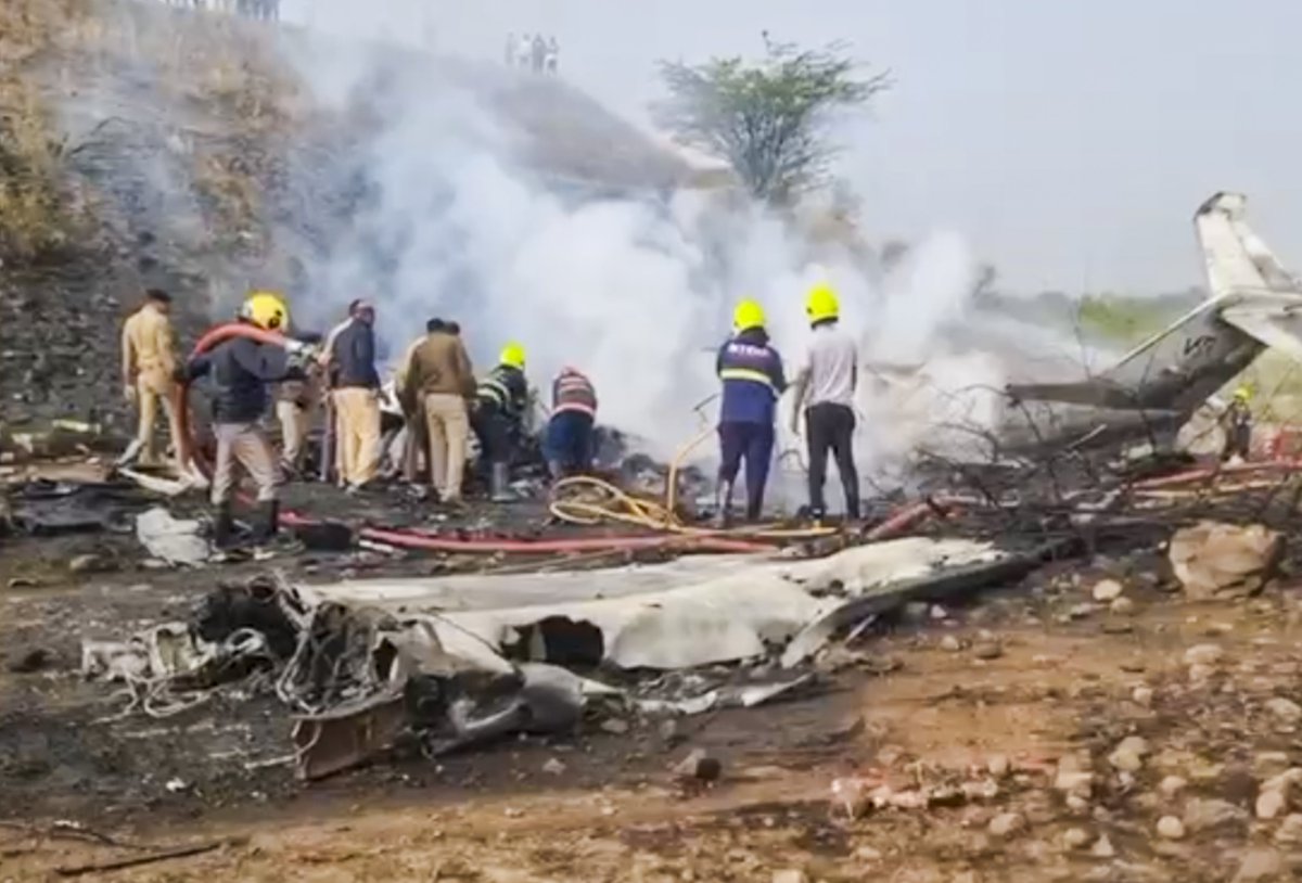 Learjet 45 aircraft VT-SSK crash at Baramati Airport of M/s VSR Ventures PVT LTD