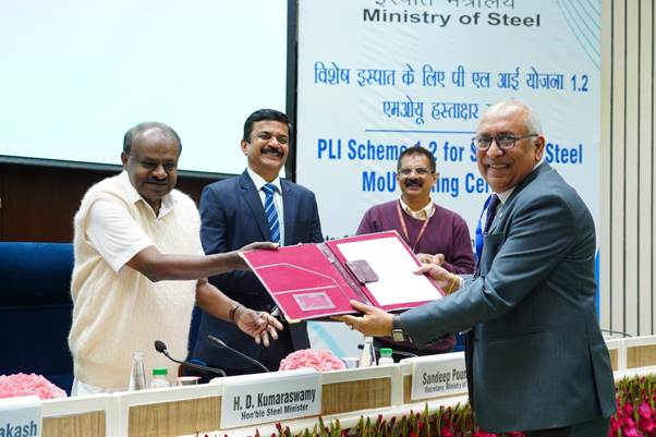 Ministry of Steel Signs MoUs for 85 Specialty Steel Projects Involving Investment of ₹11,887 Crore