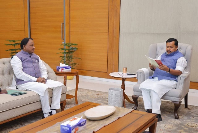 Odisha CM Meets BJP National President Nitin Nabin