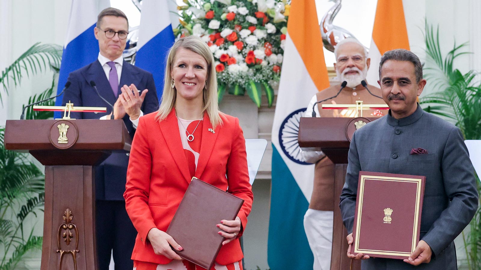 India And Finland Sign Key Agreements