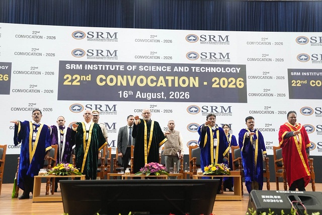 Vice President Shri C. P. Radhakrishnan graces 22nd Convocation of SRM Institute of Science and Technology