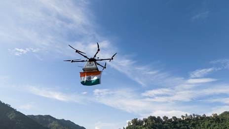 Union Minister of Communications Jyotiraditya M. Scindia Inaugurates First-Ever Drone Delivery of Tiranga