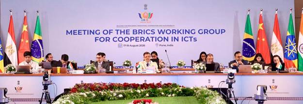 7th BRICS ICT Working Group Meeting Continues in Pune with Strategic Focus on Digital Public Infrastructure