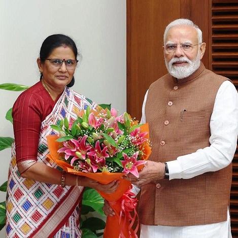Odisha Deputy Chief Minister Pravati Parida held a cordial meeting with Prime Minister