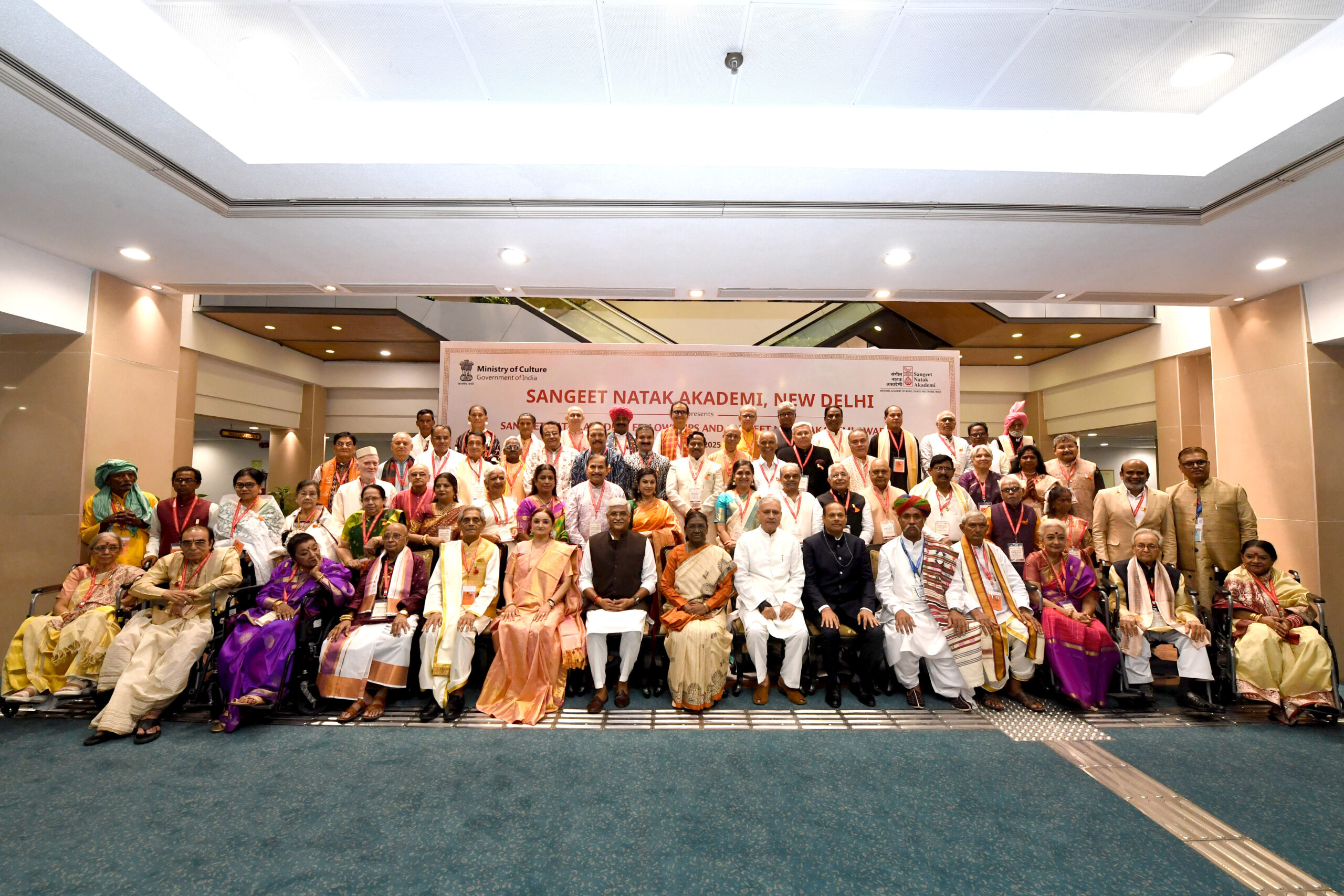PRESIDENT OF INDIA PRESENTS SANGEET NATAK AKADEMI FELLOWSHIPS AND SANGEET NATAK AKADEMI AWARDS FOR THE YEAR 2024 AND 2025