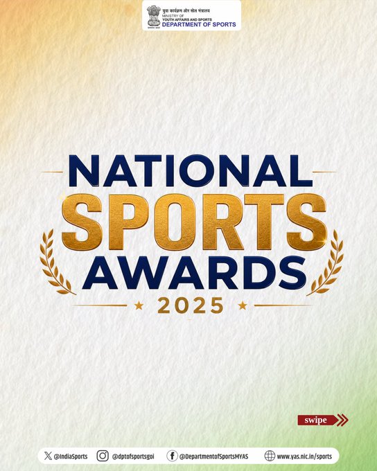 Ministry of Youth Affairs & Sports Announces National Sports Awards 2025