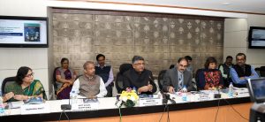 The Union Minister for Electronics & Information Technology and Law & Justice, Shri Ravi Shankar Prasad addressing at the release of the special edition of Yojana magazine on Digital India, in New Delhi on November 30, 2018. The Secretary, Ministry of Information & Broadcasting, Shri Amit Khare, the Secretary, Ministry of Electronics & Information Technology, Shri Ajay Prakash Sawhney and other senior official are also seen.