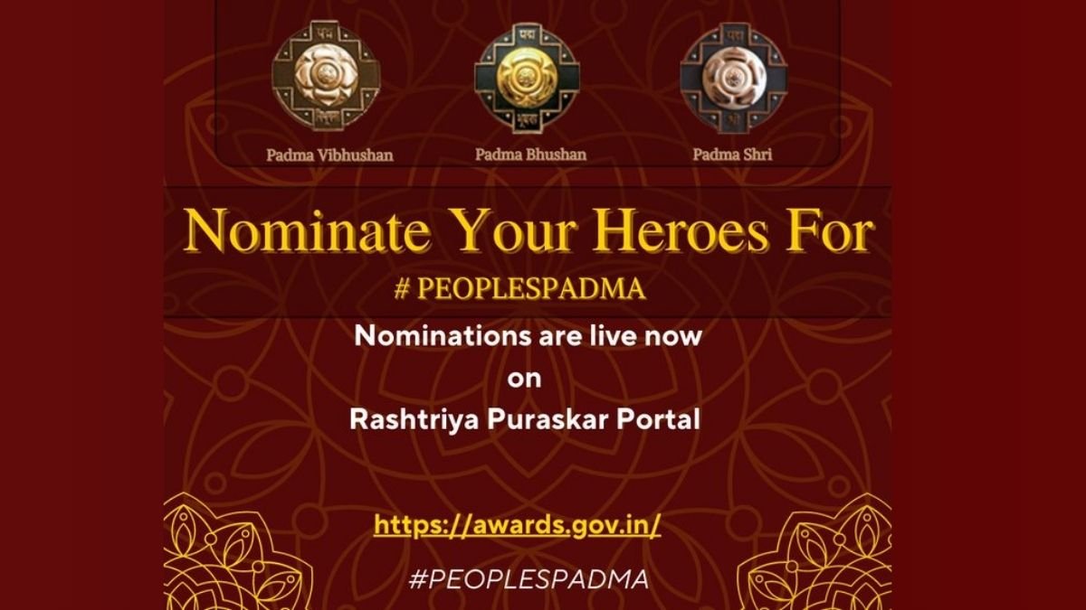 Nominations for Padma Awards2024 open till 15th September, 2023